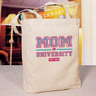 Mom University Personalized Canvas Tote Bag